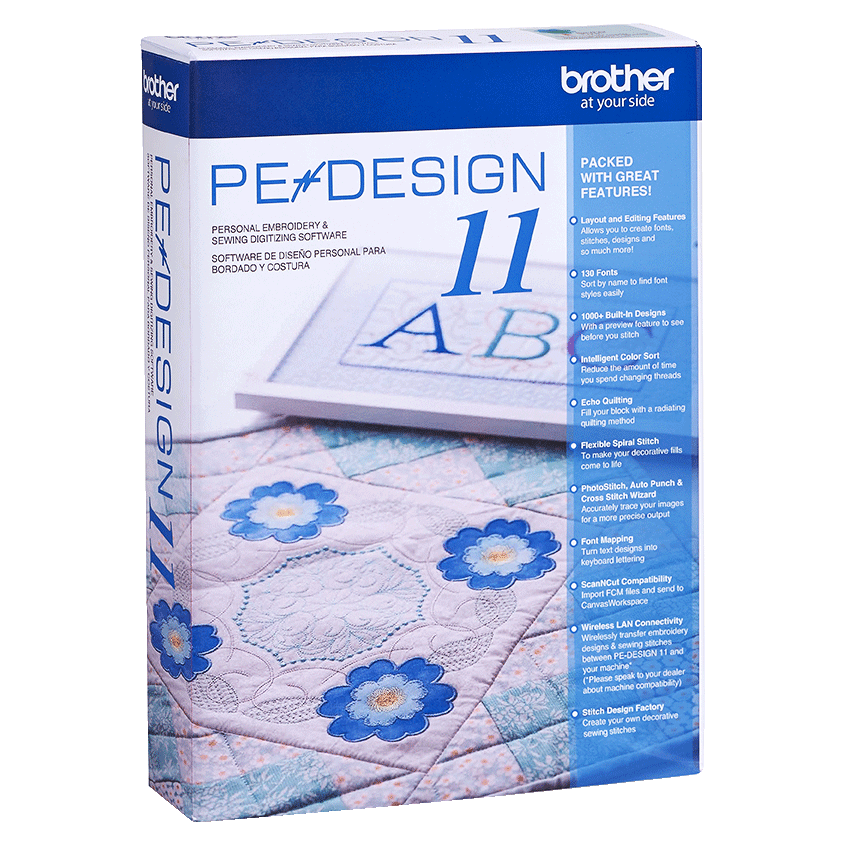 PEDESIGN 11 Programa de diseño de bordado Brother México